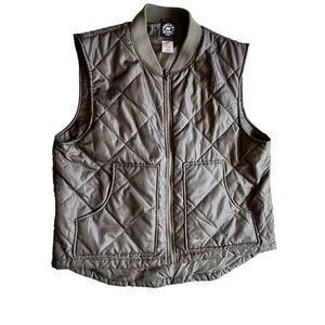 Polar King  Fleece Vest men black Sleeveless Jacket Pockets Warm Winter plus 2XL